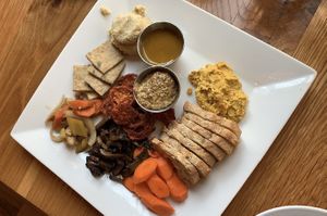 Vegan Charcuterie Board  at Laughing Seed Cafe in Asheville