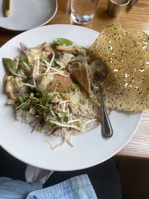 Curry 3.5/5 wish it was a little more flavorful!   at Laughing Seed Cafe in Asheville