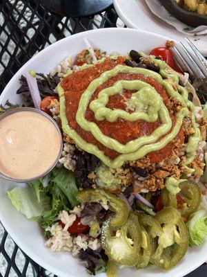 Ensalada tostada   at Laughing Seed Cafe in Asheville