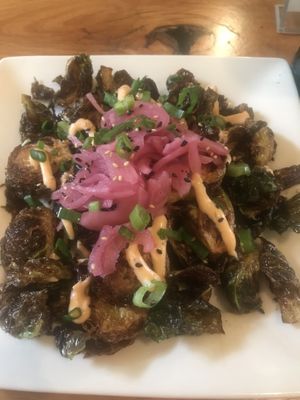 Brussels Sprouts   at Laughing Seed Cafe in Asheville