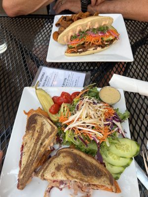 Ruben & Banh Mi  at Laughing Seed Cafe in Asheville