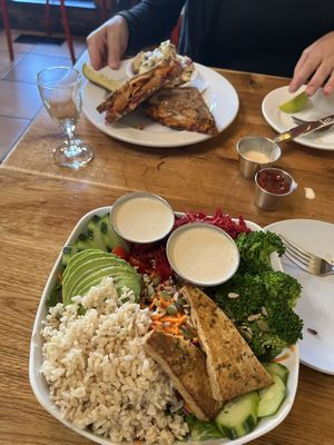   at Laughing Seed Cafe in Asheville