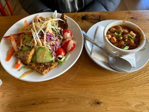   at Laughing Seed Cafe in Asheville