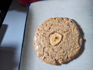 Banana peanut butter cookie at Laughing Seed Cafe in Asheville