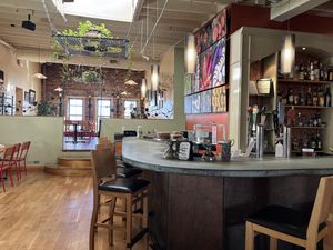 Inside.  at Laughing Seed Cafe in Asheville