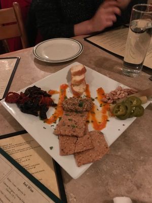 Vegan charcuterie  at Laughing Seed Cafe in Asheville