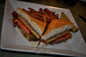 Tempeh Cuban Sandwich at Laughing Seed Cafe in Asheville