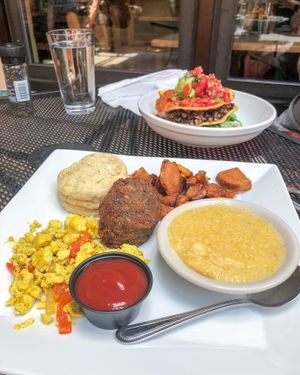 Blue Plate- Tofu Scramble (V)  at Laughing Seed Cafe in Asheville
