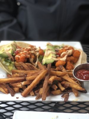 Cauliflower tacos at Laughing Seed Cafe in Asheville
