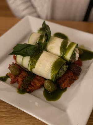 Vegetable Manicotti  at Laughing Seed Cafe in Asheville