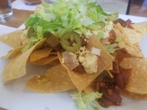 Breakfast nachos at Laughing Seed Cafe in Asheville