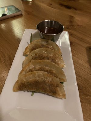 Gyoza  at Laughing Seed Cafe in Asheville