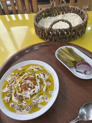 Foul & Tahini  at Syrian Pie in Glasgow