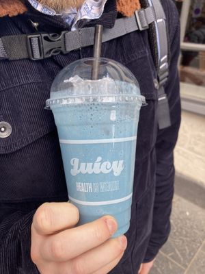 Blue Steel protein shake  at Juicy in Glasgow
