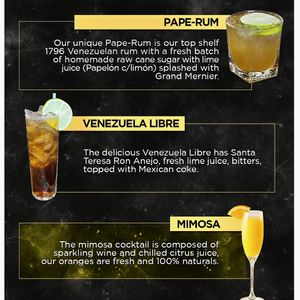 DRINK MENU  at Arepitas in Round Rock