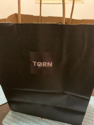 The beautiful bag everything was in! at TORN in Vancouver