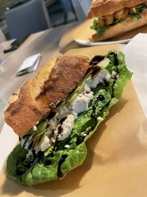 Apple Bree up front, Chick’n Mayo behind  at TORN in Vancouver