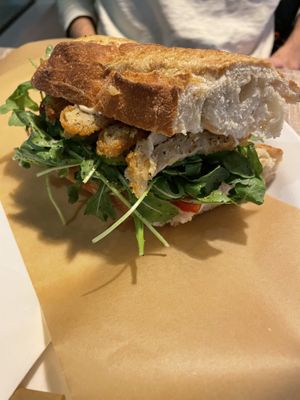 The Chick’n Mayo Half Sandwich  at TORN in Vancouver