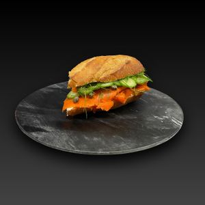 Smoked Sal'mon French Baguette at TORN in Vancouver