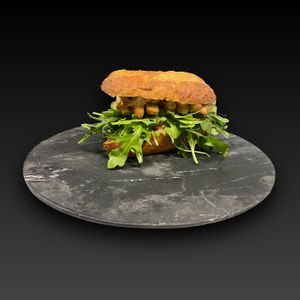 Chick'n Truffle Mayo French Baguette at TORN in Vancouver