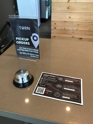 Pickup area inside Creme de la creme  at TORN in Vancouver