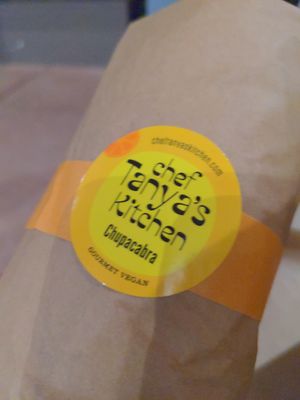 My wrapped chupacabra at Chef Tanya's Kitchen in Palm Desert