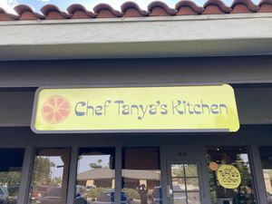 Sign  at Chef Tanya's Kitchen in Palm Desert