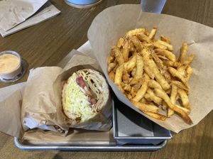 Cubano and fries  at Chef Tanya's Kitchen in Palm Desert
