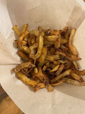 seasoned french fries 🍟   at Chef Tanya's Kitchen in Palm Desert