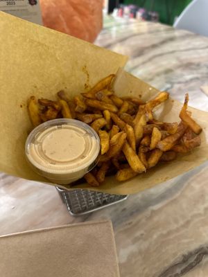 Fries!! Gluten freee  at Chef Tanya's Kitchen in Palm Desert