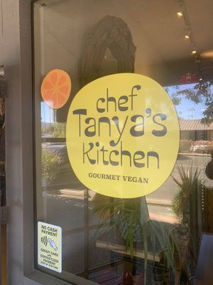 Sign   at Chef Tanya's Kitchen in Palm Desert