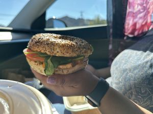 Bagel sandwichh  at Chef Tanya's Kitchen in Palm Desert