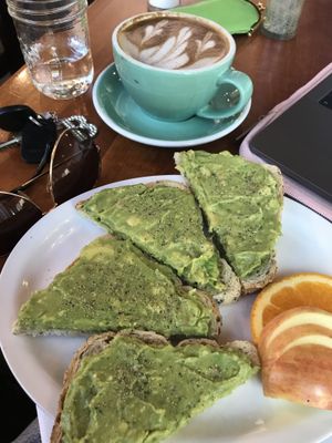 Asked for avocado on toast and was very pleased with this plate :) at Seven Shores in Waterloo