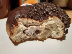 Cookies and cream, good at The Rolling Donut - Liffey Valley in Dublin