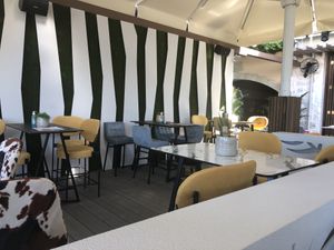 Seating area  at Livingroom Lounge Cafe in Crete