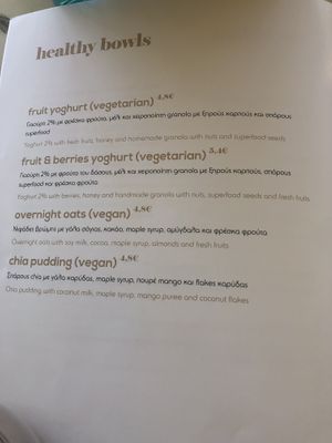 Menu at Livingroom Lounge Cafe in Crete
