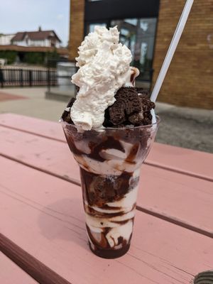 Vegan sundae at Babe's Corner in Lansing