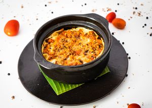 Deliciuos Vegan Lasagna With in House Made Vegan Cheesse at Fellini in Siem Reap