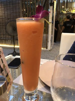 watermelon smoothie   at Fellini in Siem Reap