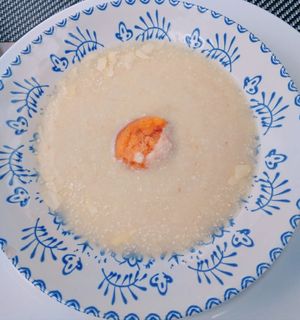 Ajo blanco con sorbete de tomate at Al Lago  in Zahara De La Sierra