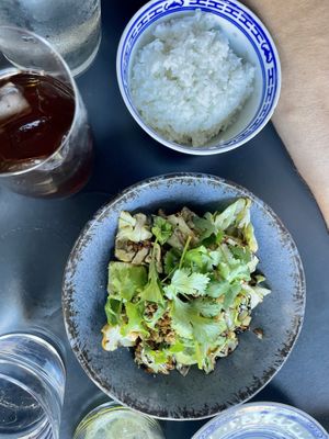 Seitan with cabbage, very good at Rau in Malmo