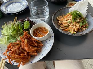Thai salad and sweet potatoe 🥕🥔  at Rau in Malmo