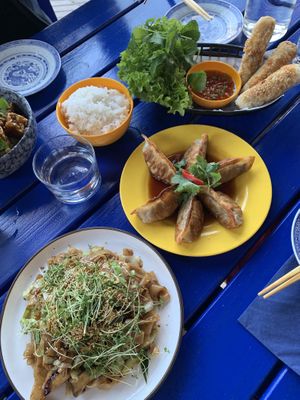 Gyoza & fried rolls   at Rau in Malmo