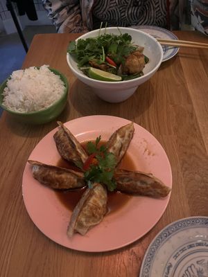 Peber “chicken” and dumplings   at Rau in Malmo