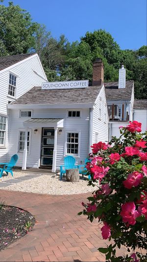 Outside  at Southdown Coffee in Glen Cove