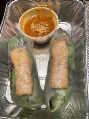 Fresh rolls at Somtum Modern Thai Cuisine in Boston