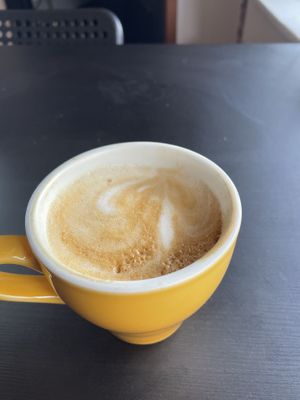 Oat milk latte  at Little Amps Coffee in Harrisburg