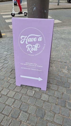 Street sign on the corner at Have a Roll in Antwerpen