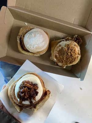 White chocolate bueno roll, Speculaas roll & Apple roll - all very good😄 at Have a Roll in Antwerpen