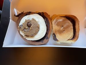 Cookie dough and coffee  at Have a Roll in Antwerpen